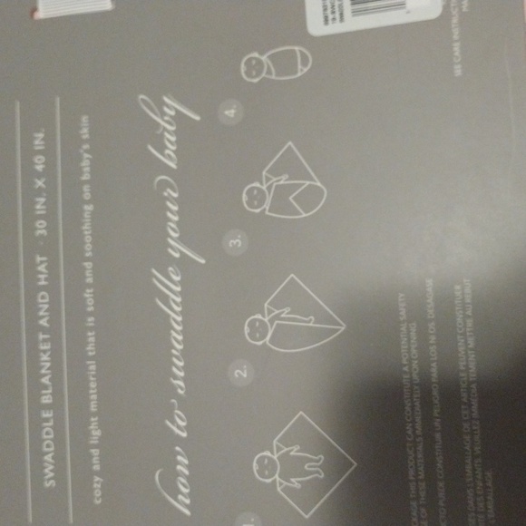 NEW Betty and Bob 2 pc Swaddle Blanket and Hat - Picture 10 of 11